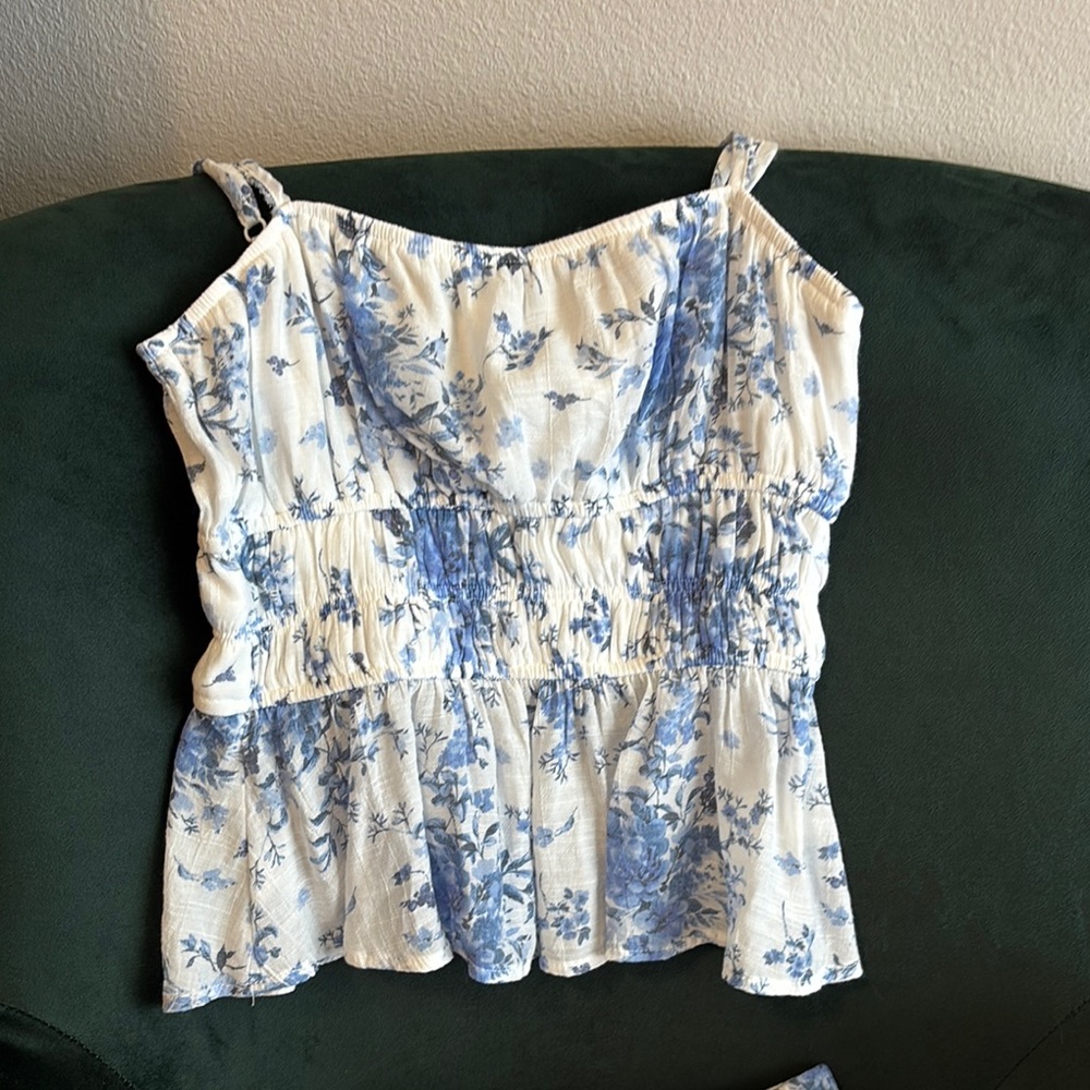 Floral Blue and White Women's dress